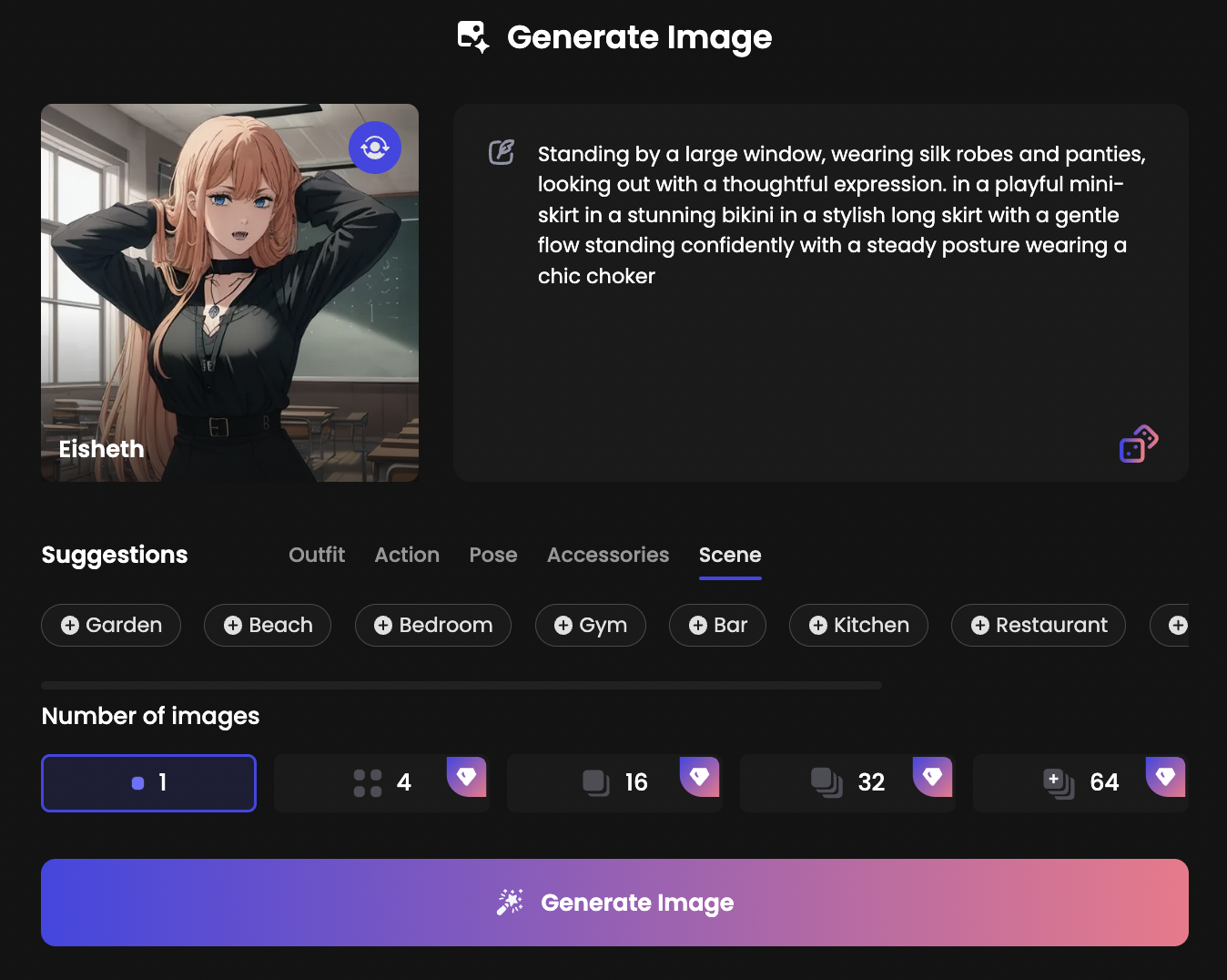 Candy.ai image generation